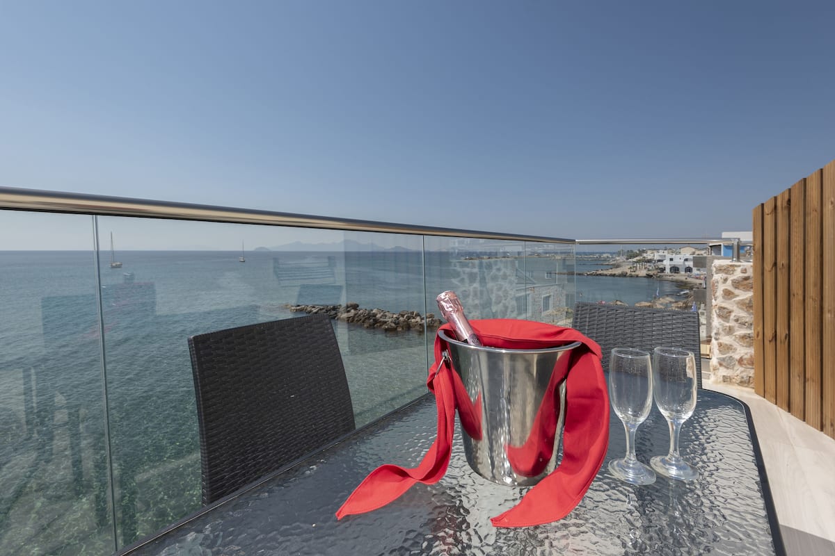 Uitzicht vanaf balkon