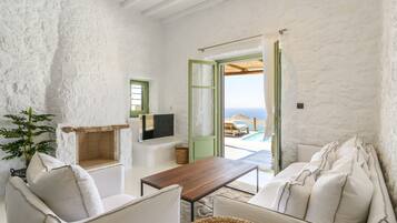 Comfort Villa, 2 Bedrooms, Private Pool | Living area | LCD TV