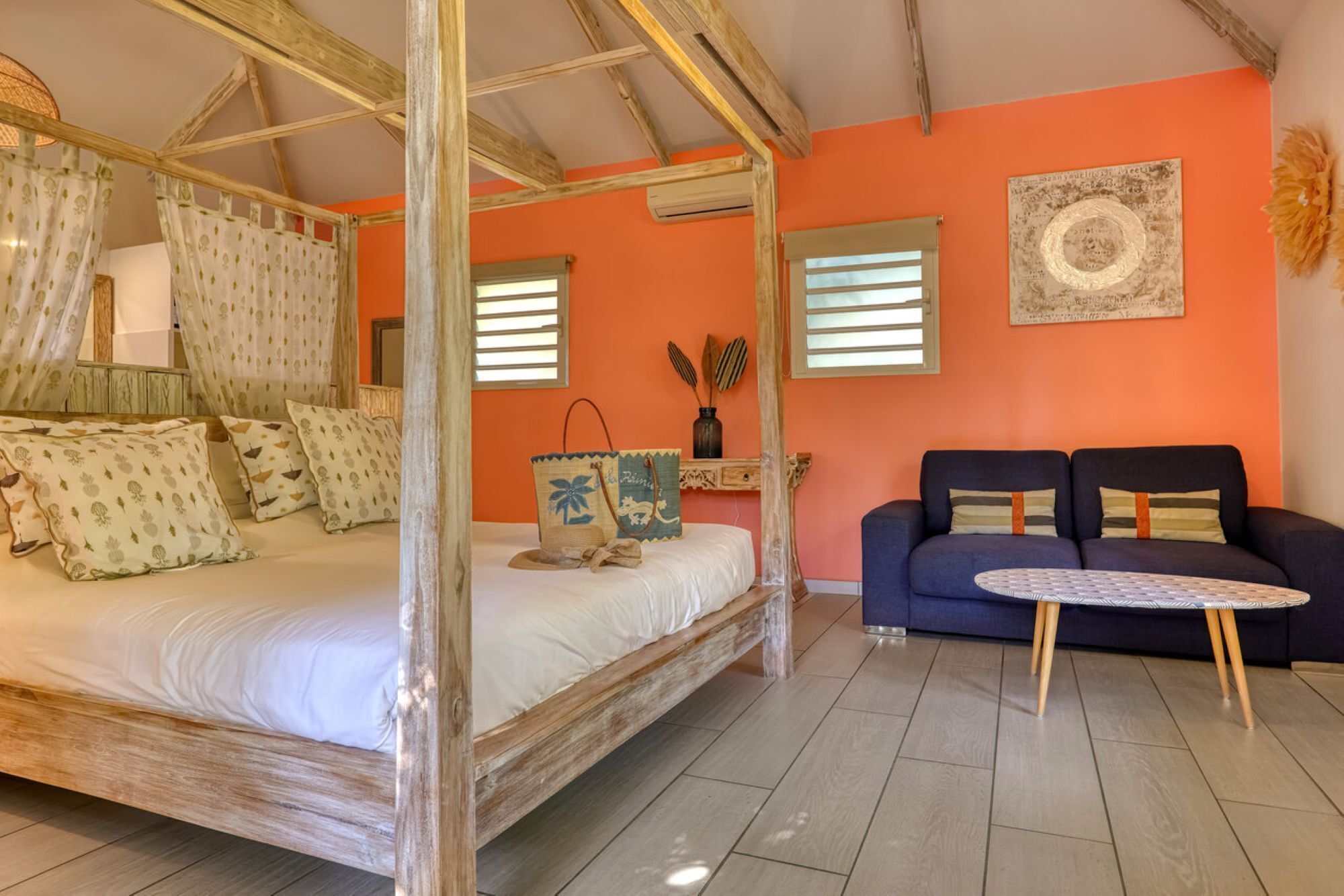 Honeymoon Bungalow, Private Bathroom, Pool View (Baie Rose) | 1 bedroom, premium bedding, minibar, in-room safe