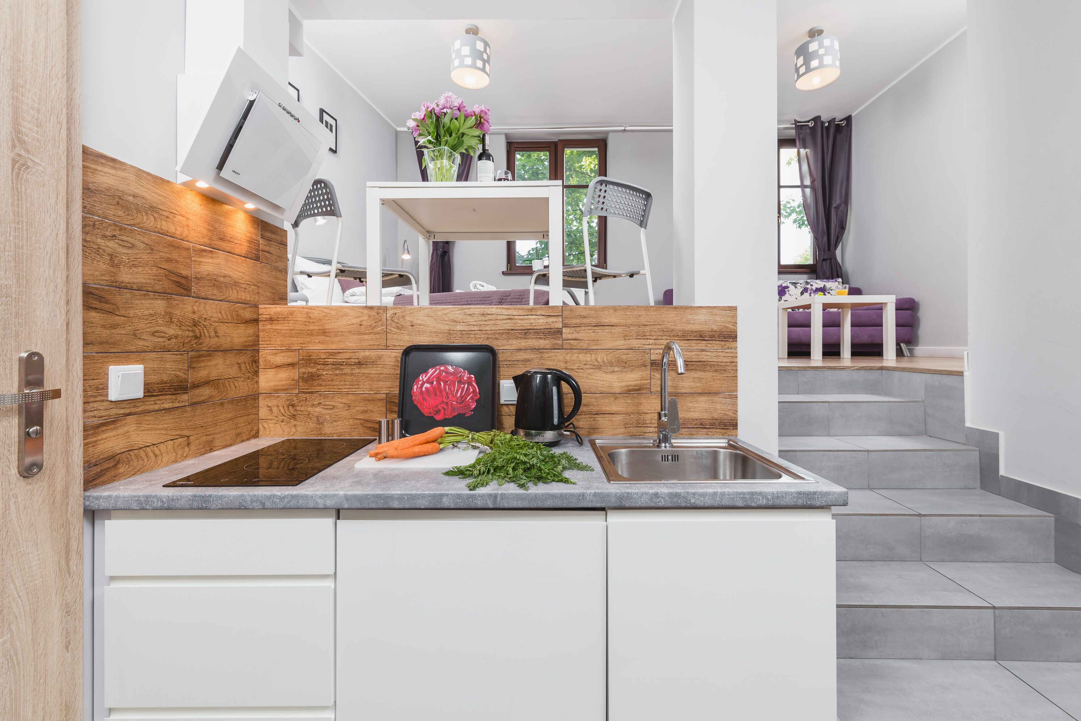 Stúdíóíbúð fyrir fjölskyldur (9 Hyacinth) | Einkaeldhúskrókur | Ísskápur, örbylgjuofn, eldavélarhellur, kaffivél/teketill