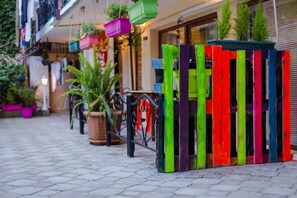 Majoituspaikan julkisivu