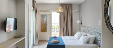 Departamento Premium, vista al jardín | Caja de seguridad en la habitación, cortinas blackout y insonorización