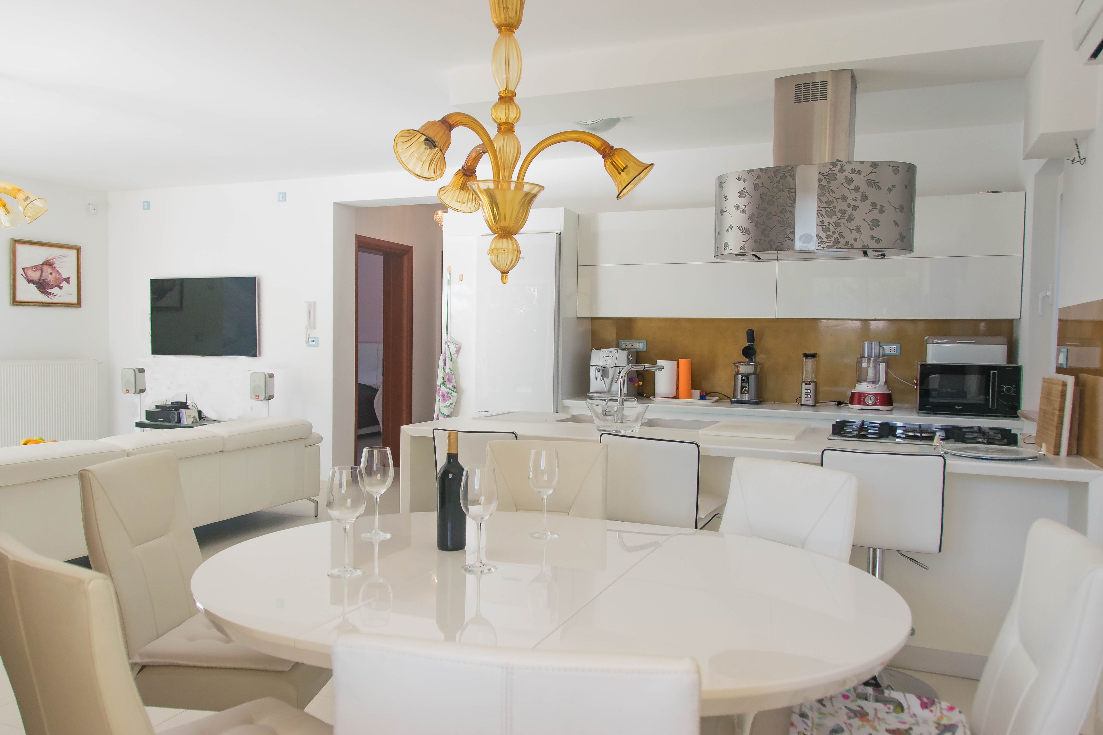 Villa, vista mare | Pasti in camera