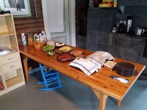 Daily local cuisine breakfast (EUR 7 per person)