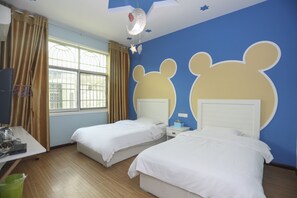Twin Room | Blackout drapes, free WiFi, bed sheets - AiShang Hostel (Zhangjiajie)