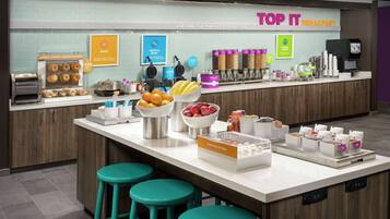 Free daily buffet breakfast