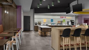 Free daily buffet breakfast