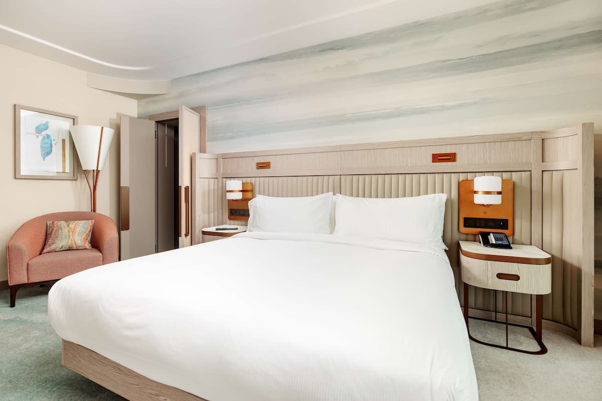 Ropa de cama de alta calidad y minibar