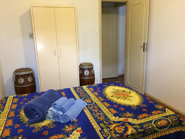 Desk, blackout curtains, iron/ironing board, free WiFi
