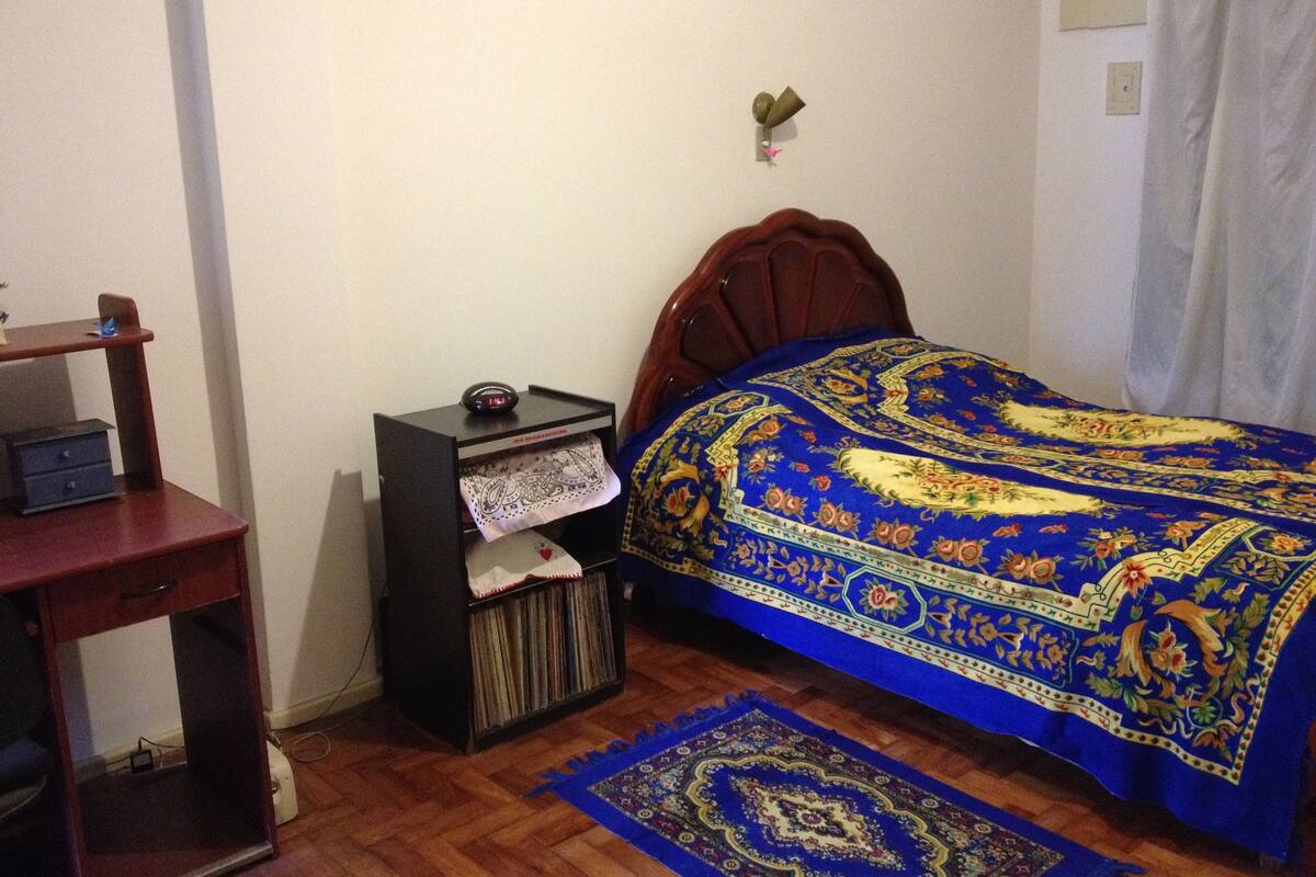 Desk, blackout curtains, iron/ironing board, free WiFi