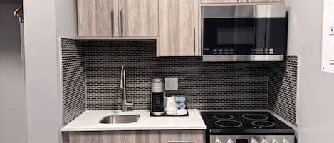 Chambre, 2 grands lits, non-fumeur, coin cuisine | Cuisine privée