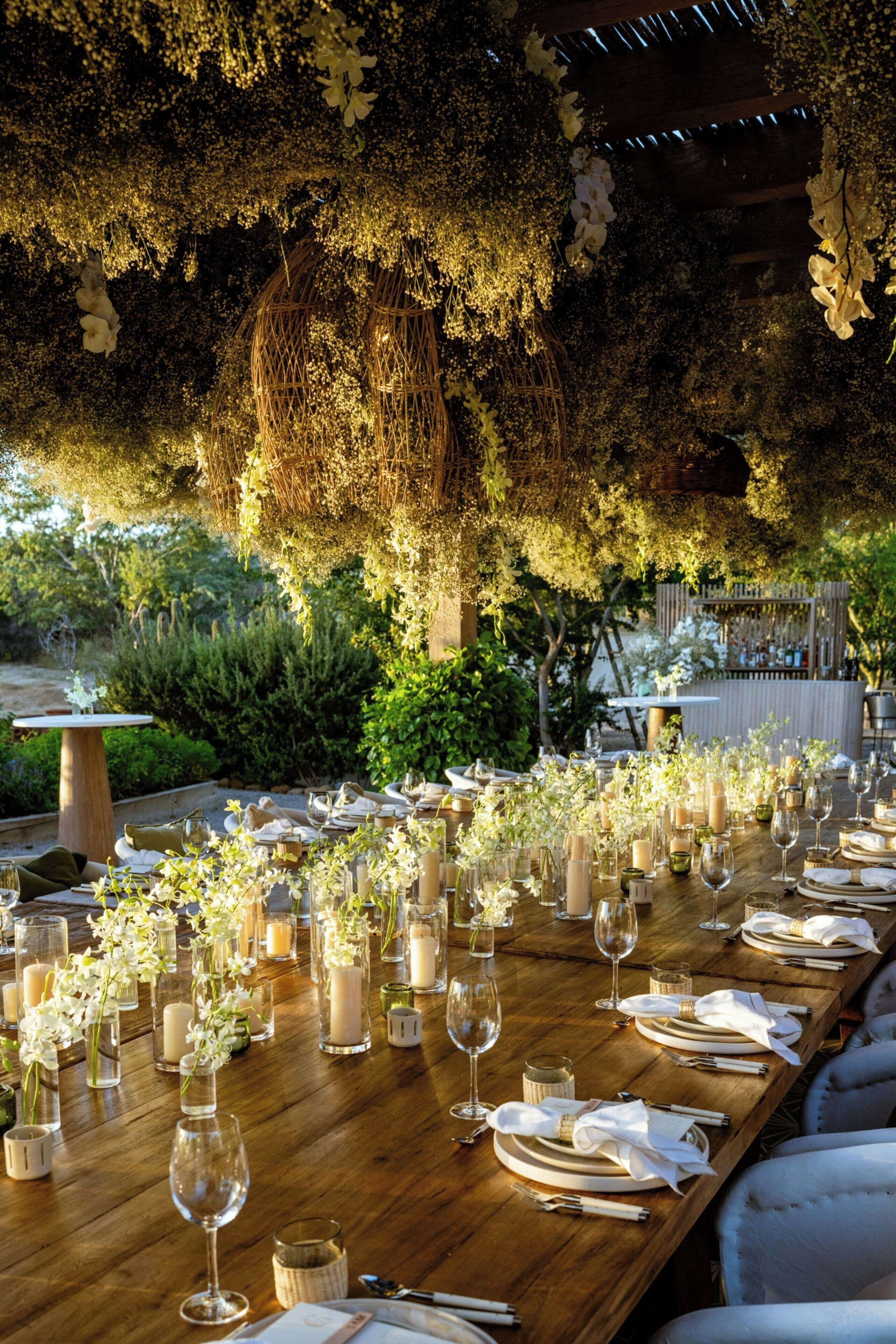 outdoor wedding area