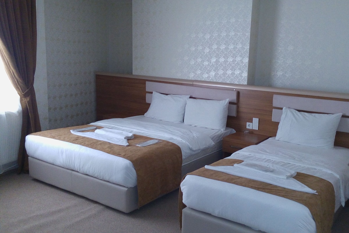 Habitación triple | Caja de seguridad en la habitación, escritorio y insonorización