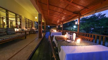 Front of property – evening/night