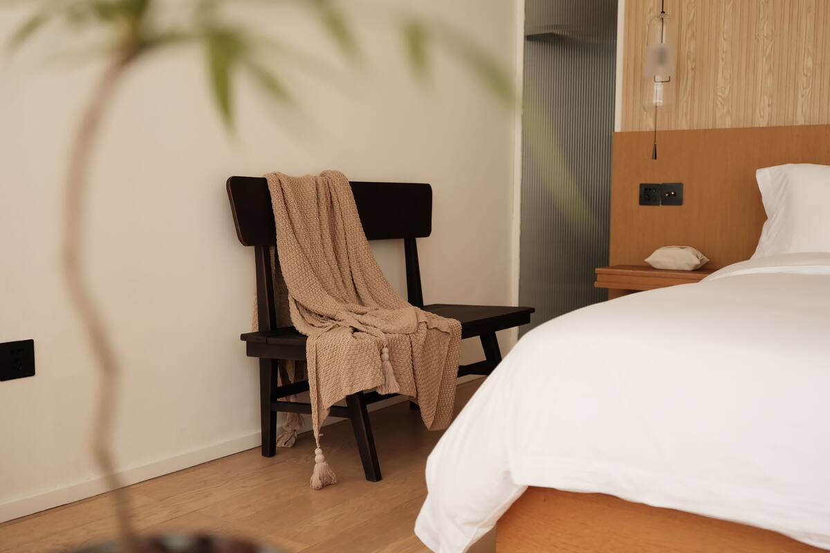 ห้องพาโนรามิก | เครื่องนอนระดับพรีเมียม, ผ้านวมขนเป็ด, เตียงพร้อมฟูกเสริมที่นอน