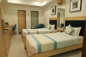 Standard Twin Room, 1 King Bed, City View | 1 bedroom, Egyptian cotton sheets, premium bedding, memory foam beds - Hotel SN Blu (Ahmedabad)