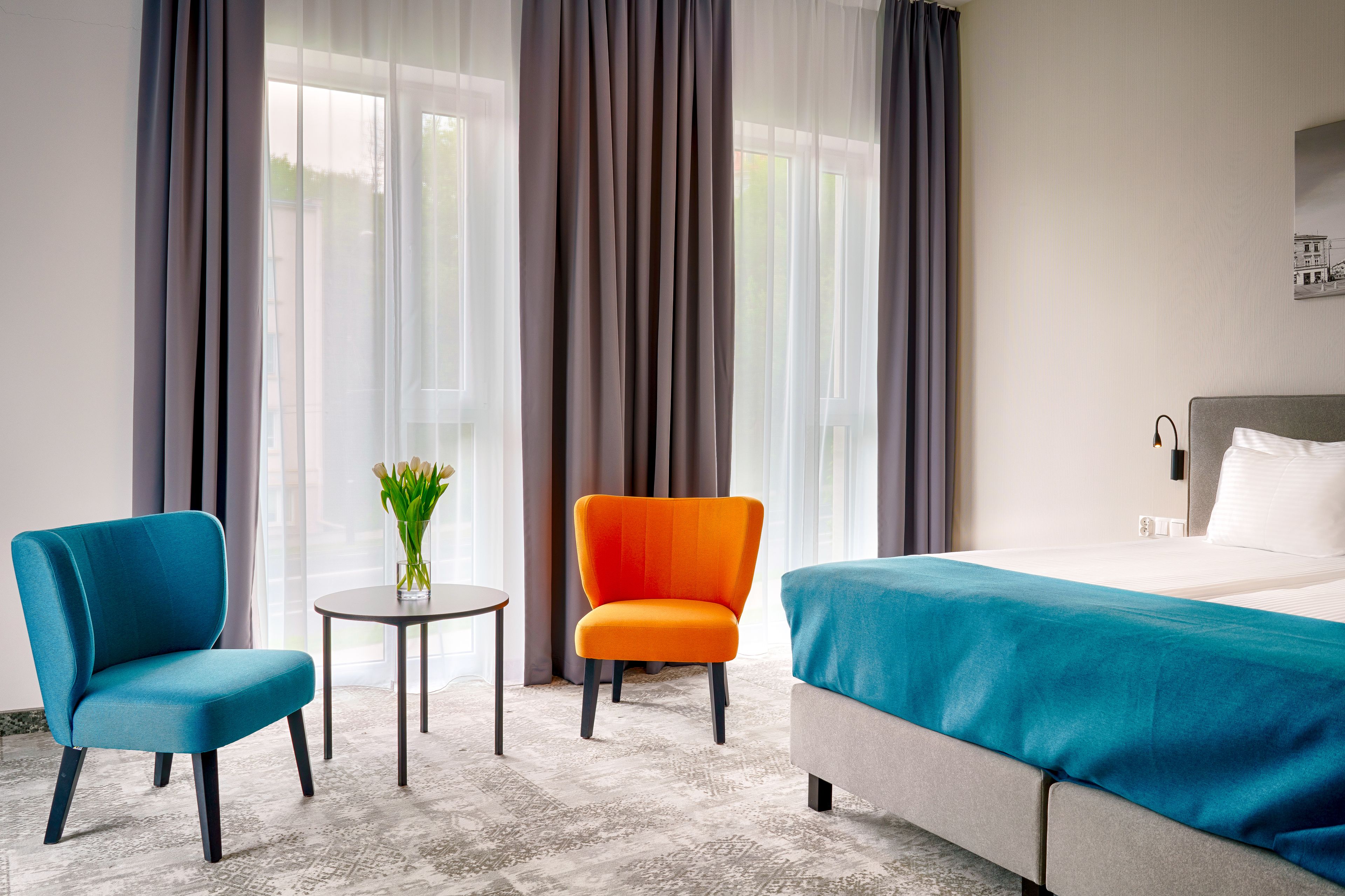 standard double room single use, 1 double bed | desk, blackout curtains, soundproofing, iron/ironing board