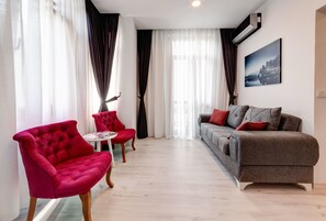 Exclusieve suite | Woonkamer | Lcd-televisie