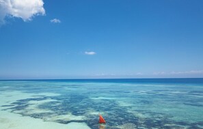 在附近的私人海滩、沙滩椅、海滩遮阳伞、钓鱼
