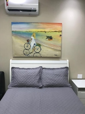 Blackout curtains, iron/ironing board, free WiFi, bed sheets