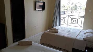 Individually furnished, blackout drapes, free WiFi, bed sheets