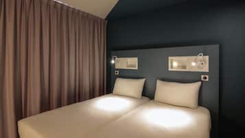 Ropa de cama de alta calidad y cortinas blackout