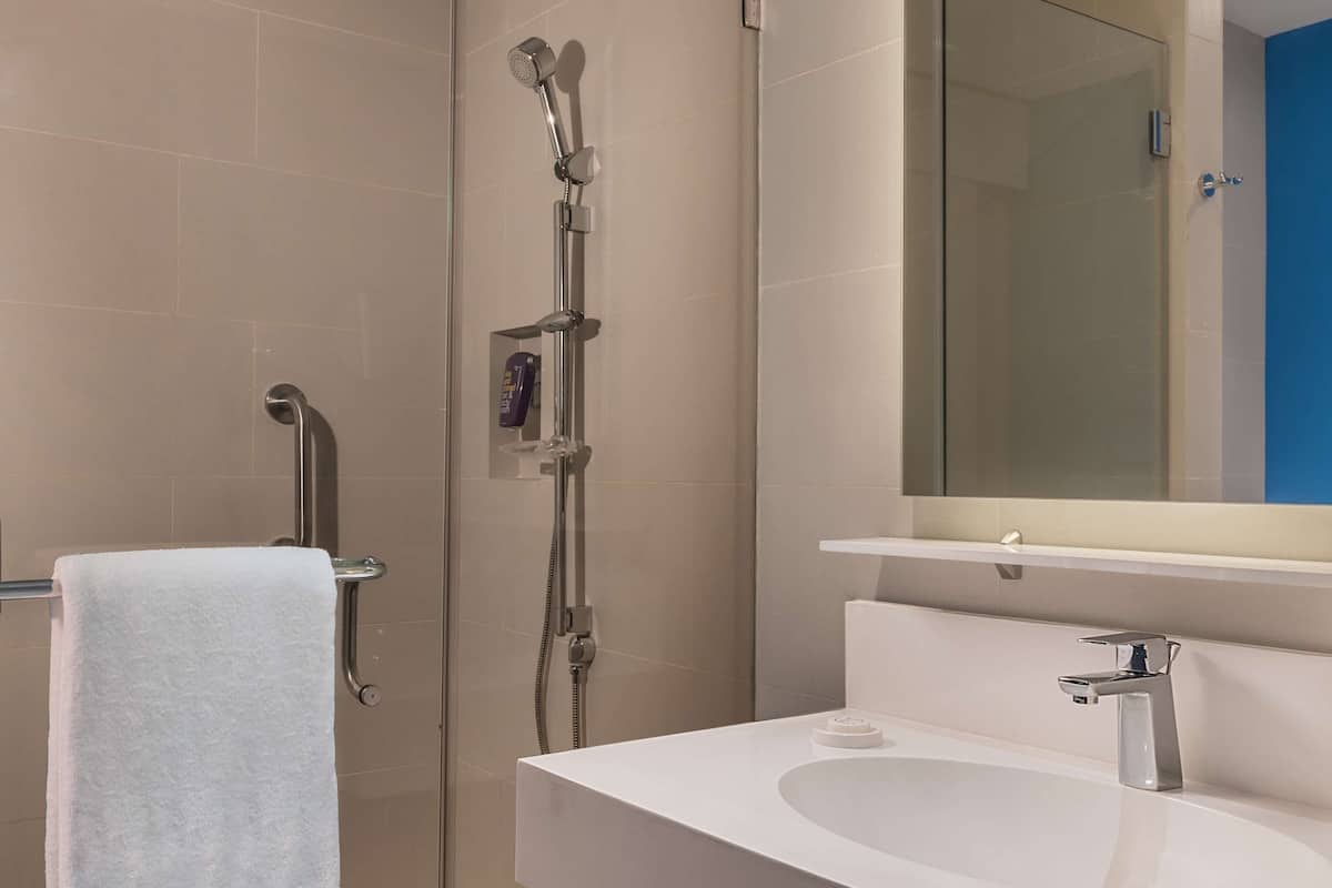 free toiletries, hair dryer, slippers, bidet