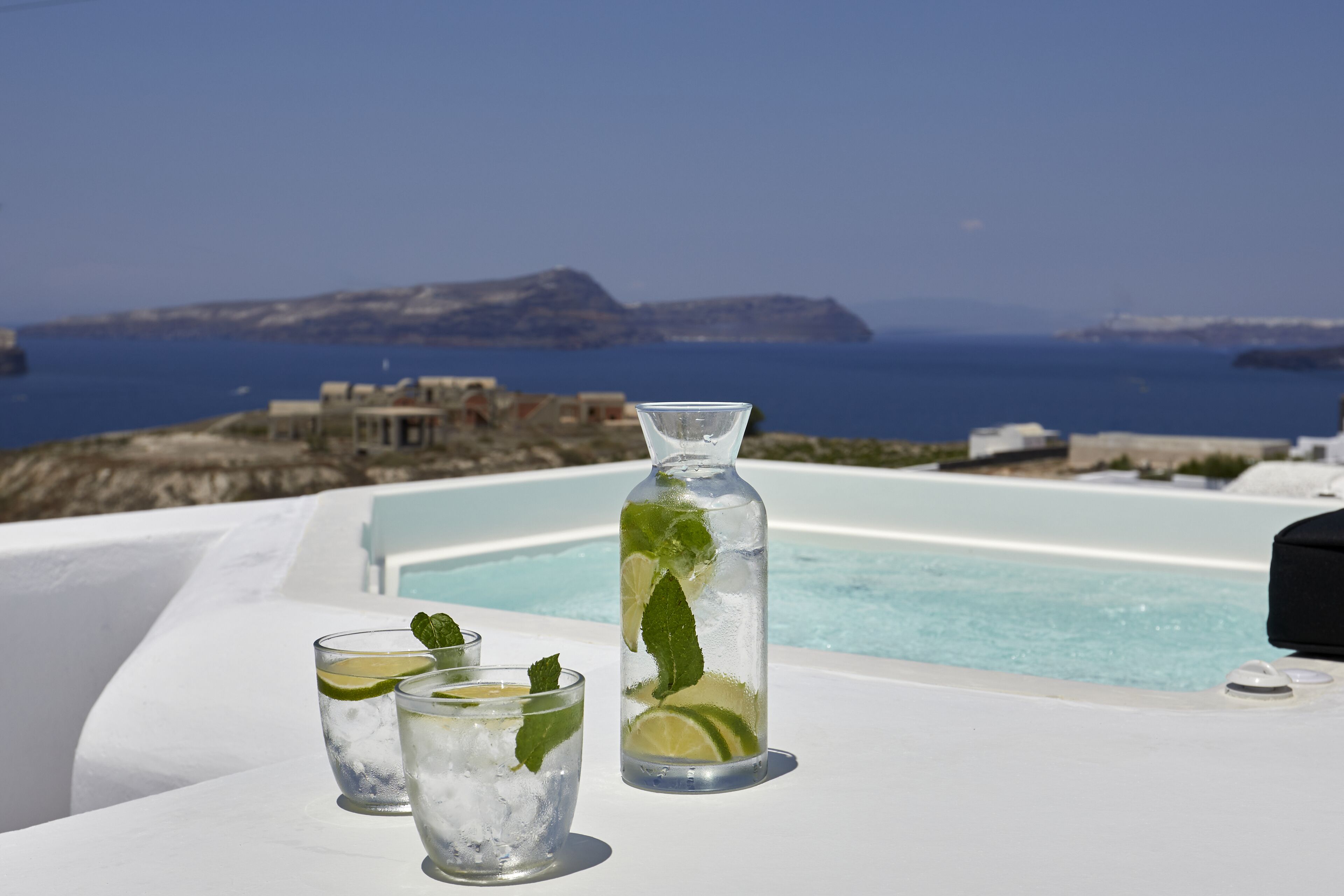 deluxe room with hot tub and sea view | view from room
