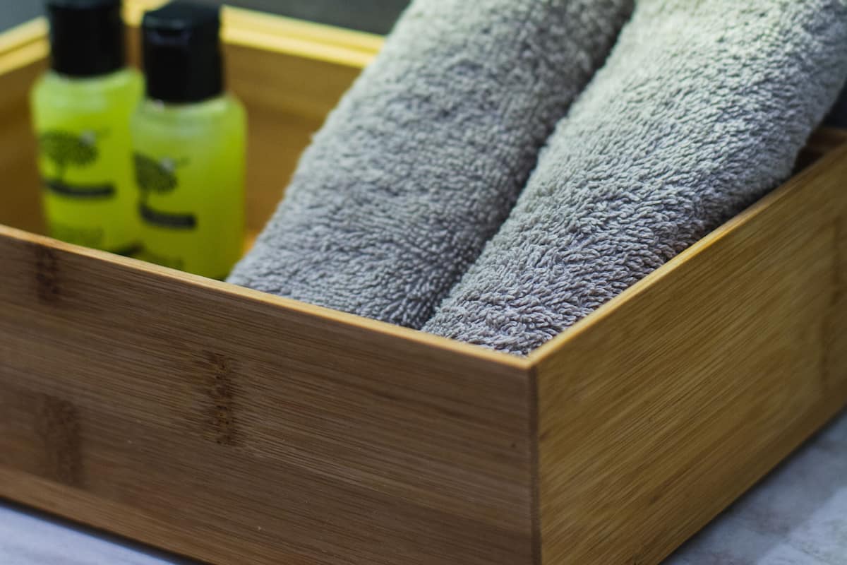 deluxe suite with plunge pool and sea view | bathroom | shower, free toiletries, hair dryer, towels