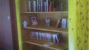 A bookshelf with books and decorative items. - Hotel Restaurant De La Poste (Bantzenheim)