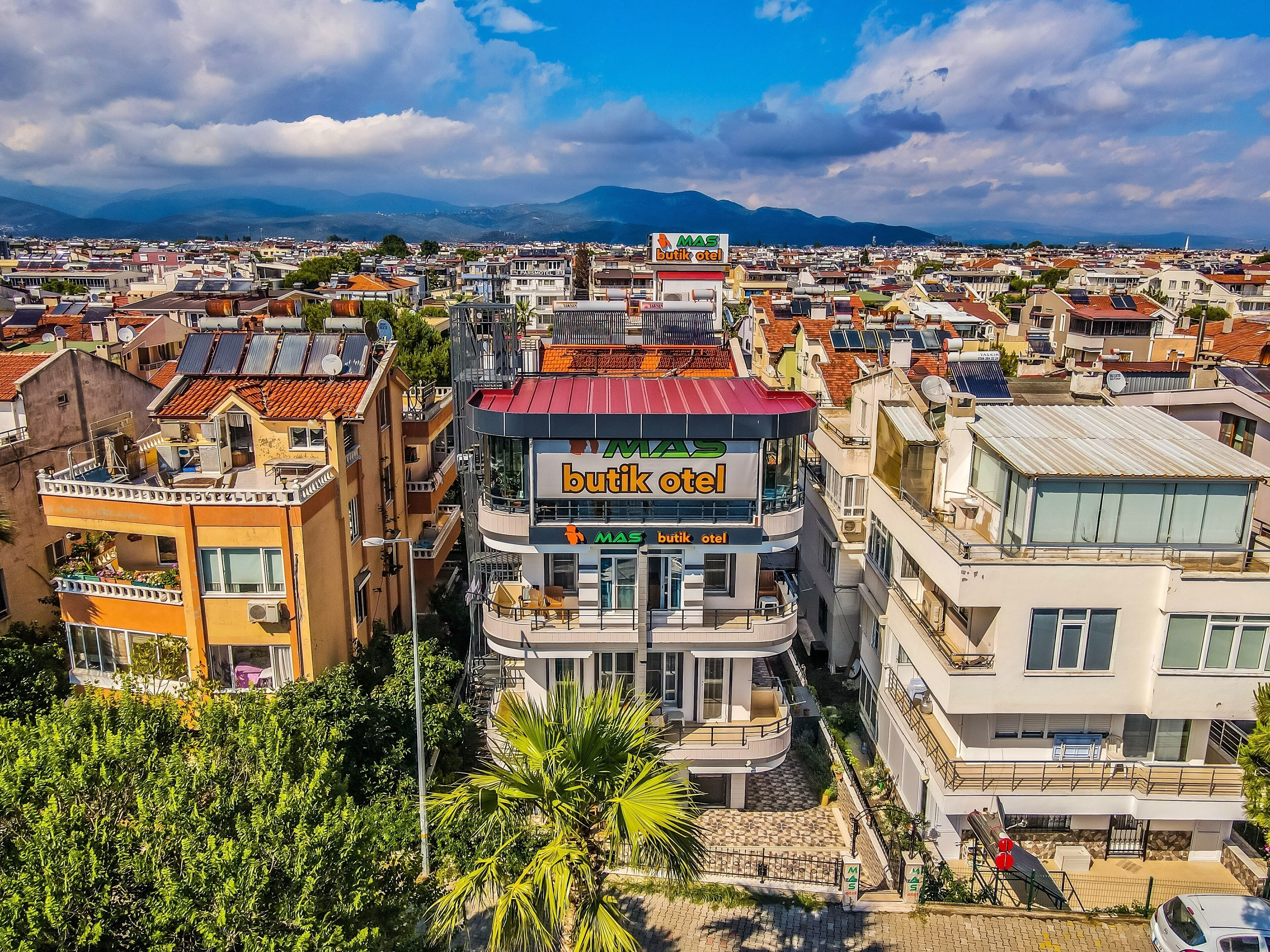Staduitzicht vanuit accommodatie