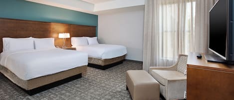 Suite, 1 Bedroom, Accessible, Kitchen (Communications) | Desk, laptop workspace, blackout drapes, iron/ironing board