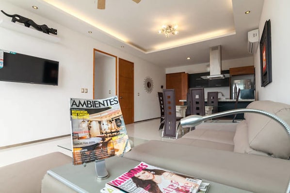 Appartement Familial, plusieurs lits | Salle de séjour