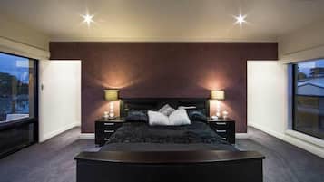 5 bedrooms, premium bedding, individually decorated