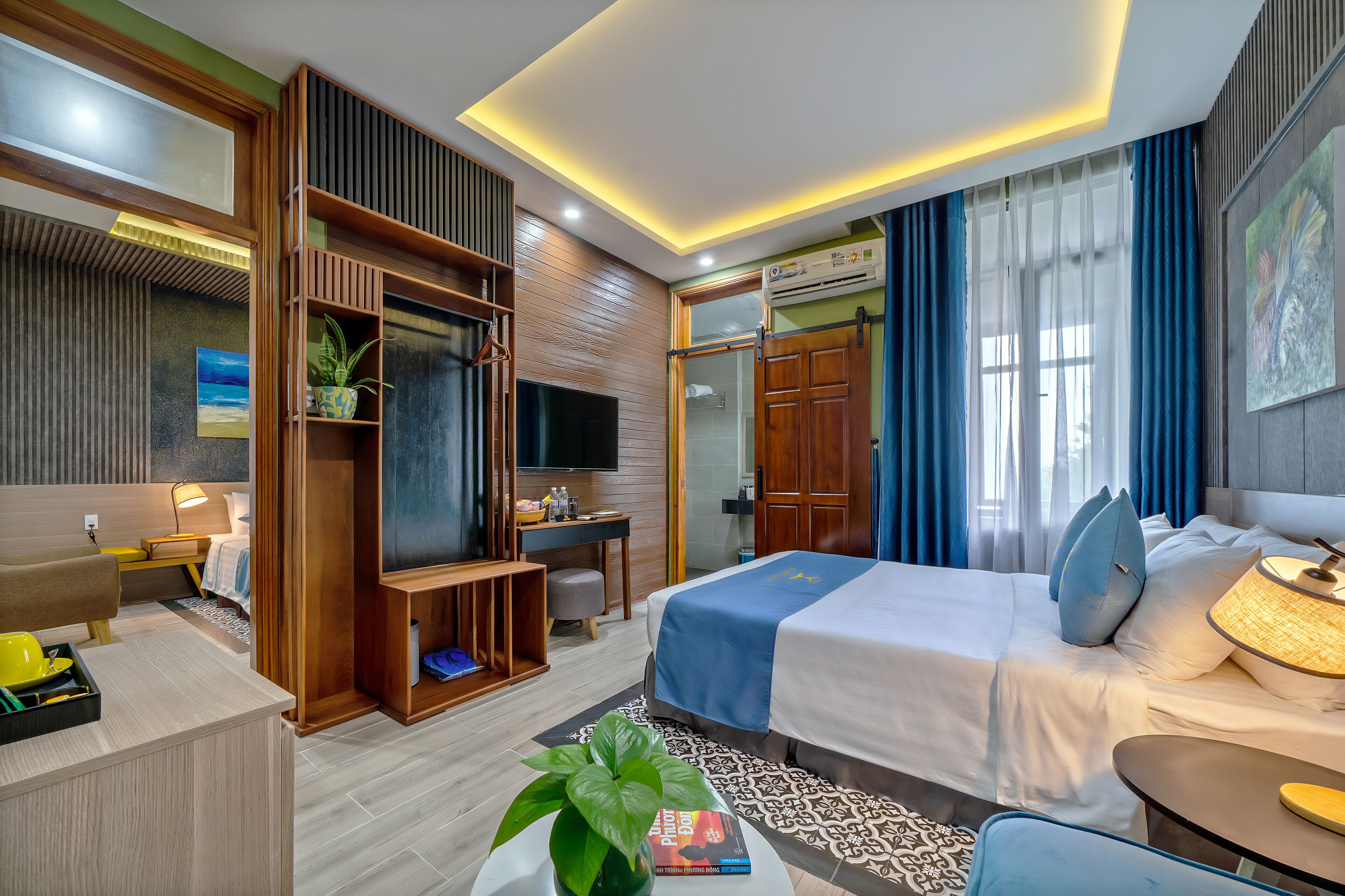 Chambre Deluxe | Literie de qualité supérieure, surmatelas, minibar