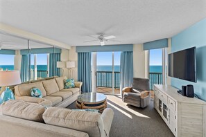 TV - Ashworth #1709! 4BR/3BA with Stunning Oceanfront Corner Condo & Prime Amenities (North Myrtle Beach)