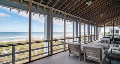 Oysters Pearl 4BR Oceanfront Beach Home Grand Porch and more in Debordieu!