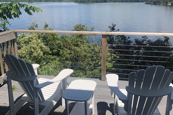 View of the Champlain Valley and Mt Philo from back deck