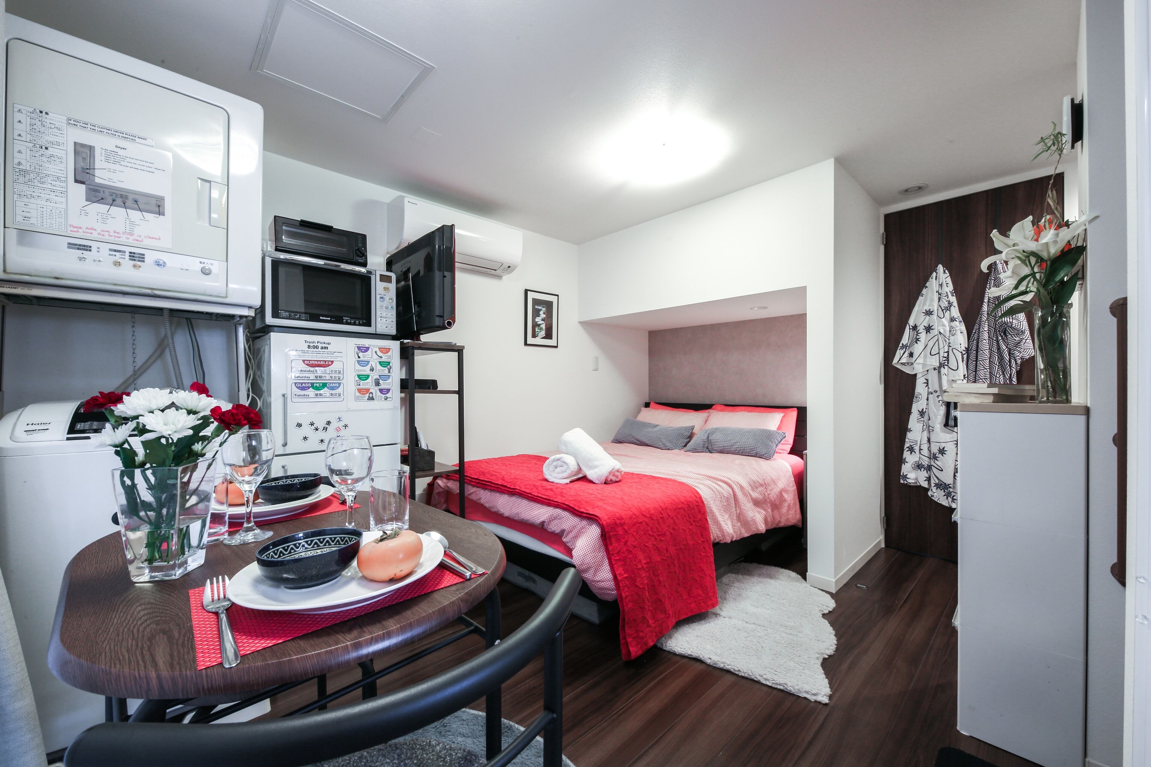 1 bedroom, iron/ironing board, travel crib, WiFi (free)