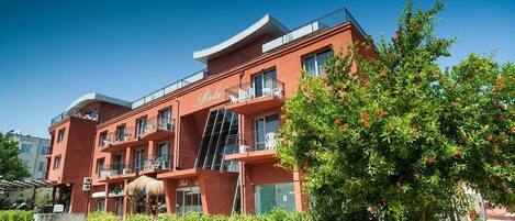 Voorkant van accommodatie