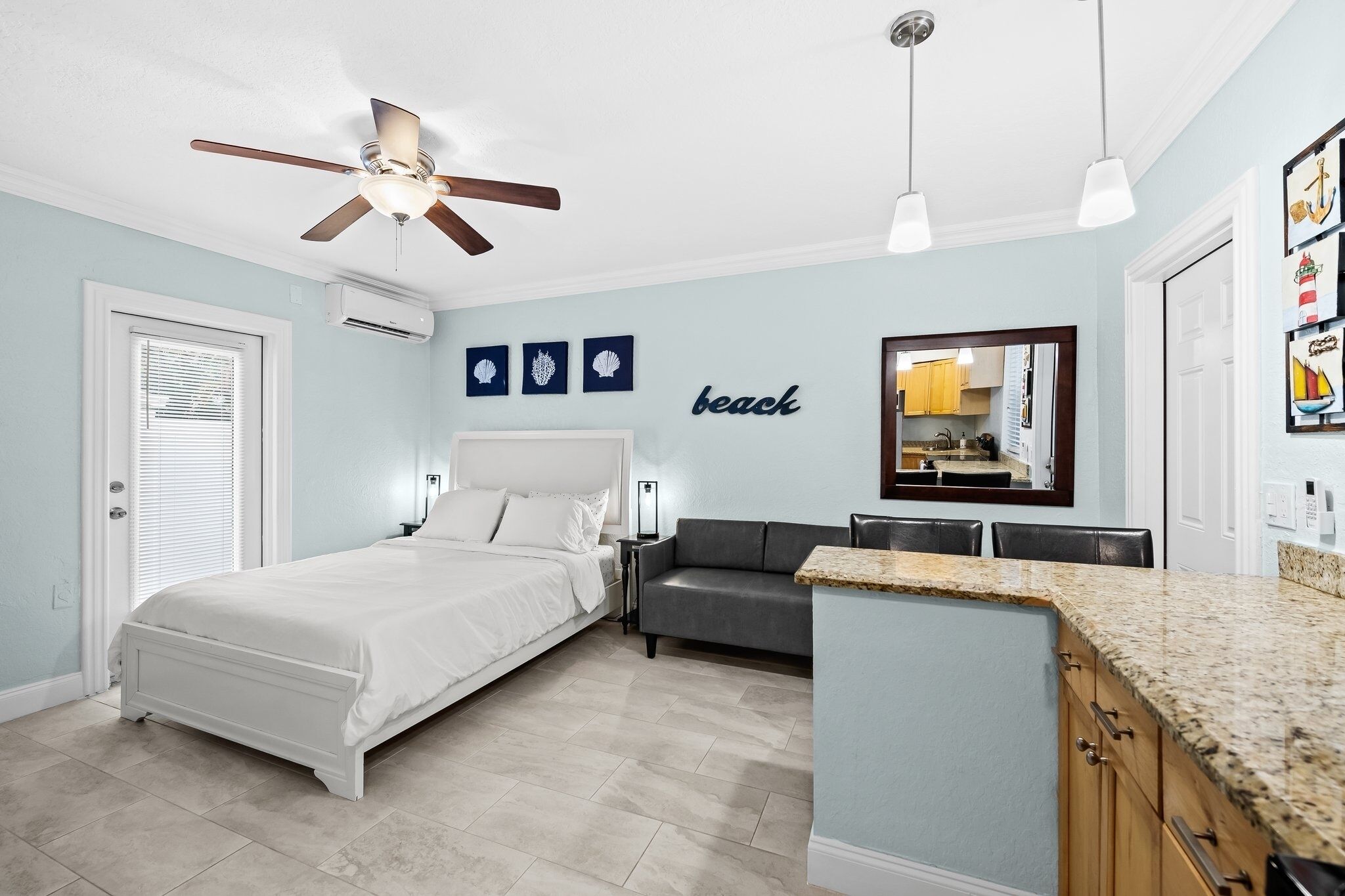 Downtown Delray Studio With Private Yard.