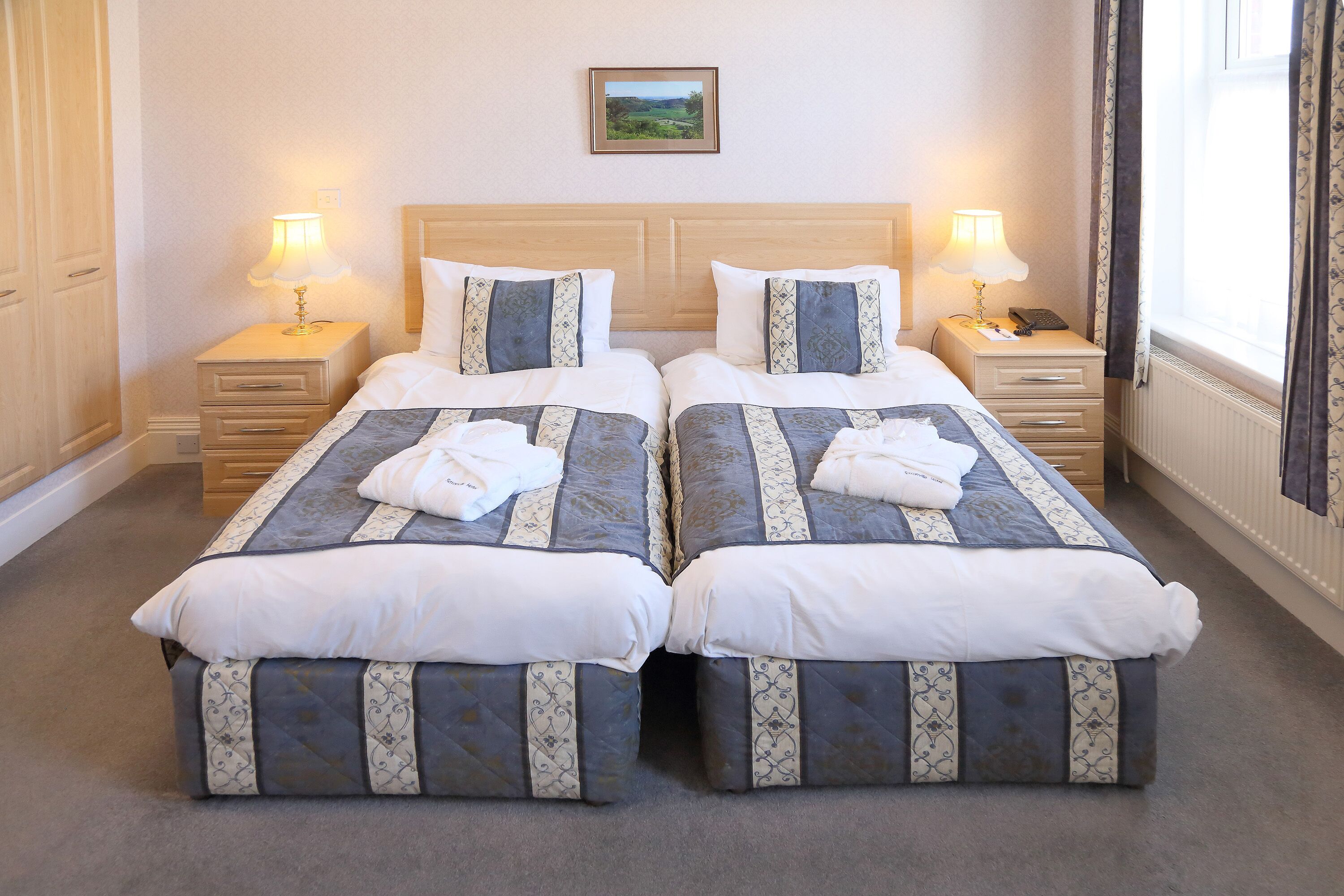 deluxe twin room | free wifi, bed sheets