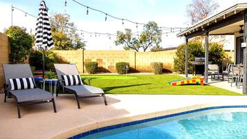 A heated pool