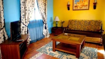 Smart TV, chimenea y reproductor de DVD