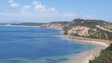 Vlak bij het strand