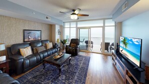 TV - Oceanfront Charm | Poolside Views | Summer Retreat | OB 1002 (Myrtle Beach)