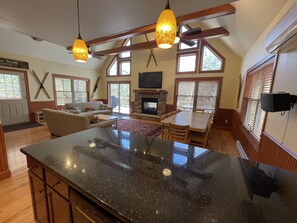Smart TV, fireplace, video games, Netflix