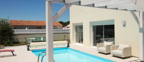 A heated pool