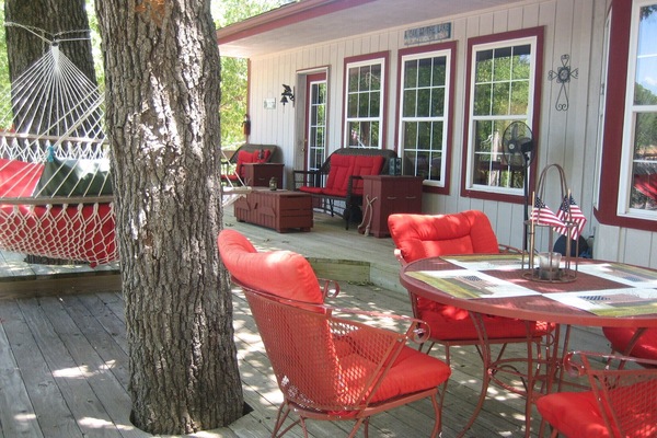 Take a nap in the double hammock!