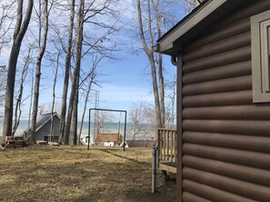 Property grounds - Lake Erie Get-A-Way/Log Cabin-view of lake and woods (East Springfield)